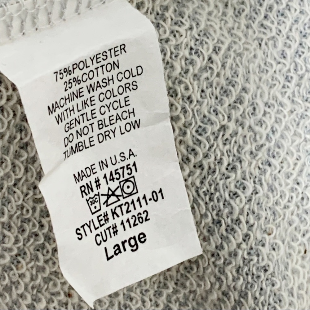 Cold Shoulder Sweatshirt made in USA - Picture 9 of 9